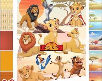 The Lion King Clipart Bundle | Watercolor Disney PNGs | Simba Pumbaa Timon | Digital Download | Safari Party Decor & Nursery Art