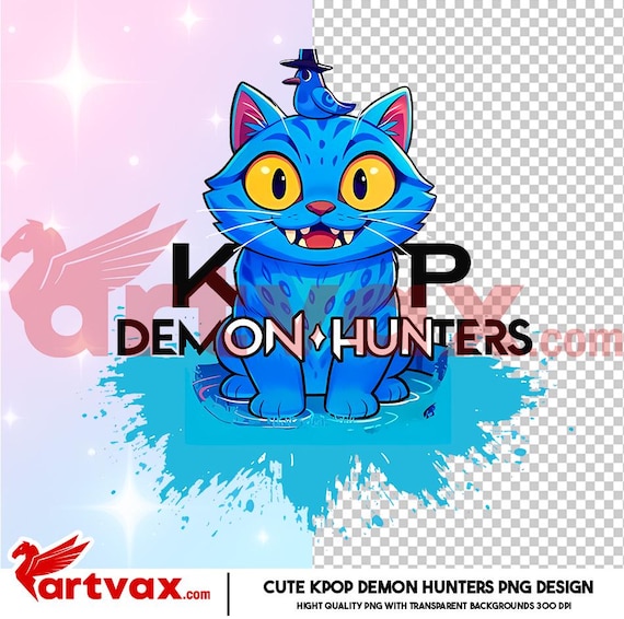 KPOP デーモンハンター ダーピータイガー PNG | かわいい青いアニメ