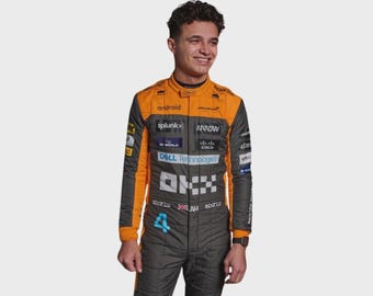 Custom Go Kart Racing Suit CIK FIA Level 2 F1 Style with Custom Logo Name Flag Number All Sizes Sublimated Handmade Racewear