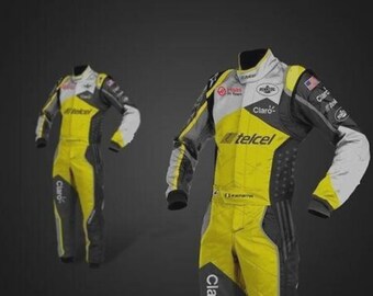 Custom Go Kart Racing Suit CIK FIA Level 2 F1 Style with Custom Logo Name Flag Number All Sizes Sublimated Handmade Racewear