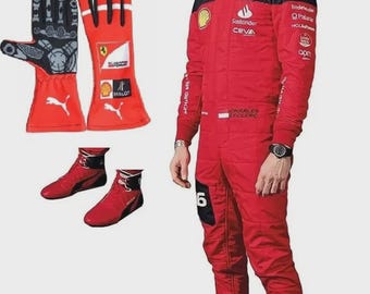Custom Go Kart Racing Suit CIK FIA Level 2 F1 Style with Custom Logo Name Flag Number All Sizes Sublimated Handmade Racewear