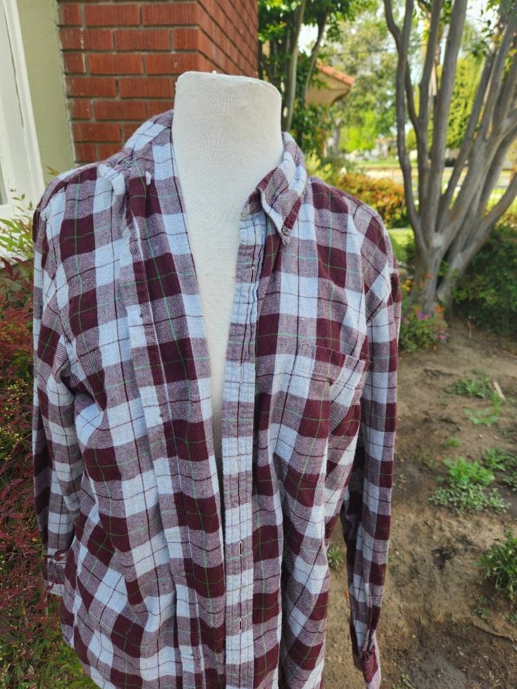 Custom Made Upcycled Vintage Flannel With JOHNNY CASH Back Etsy