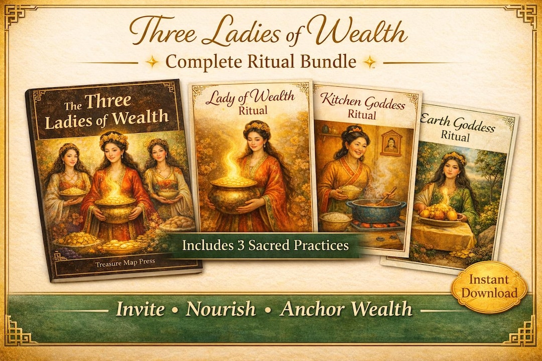 Three Ladies of Wealth Ritual Workbook Feng Shui Wealth Practice Lady ...