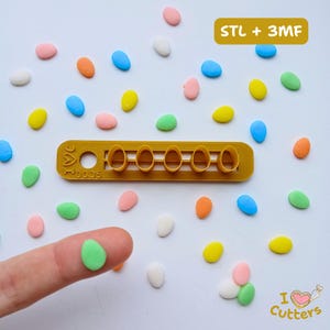 Easter Egg Sprinkles Cutter STL + 3MF (Bambu Lab A1 Ready) – DIY Sprinkles | 3D Printing File | DigitalDownload