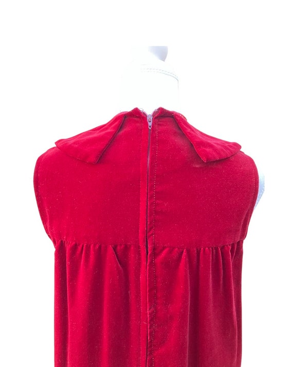 Lovely Crimson 60’s Vintage Bubble dress with Pet… - image 3