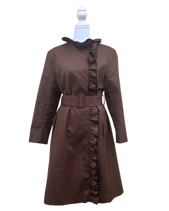 Brown Sixties City Slicker Dress Coat For Main St… - image 1