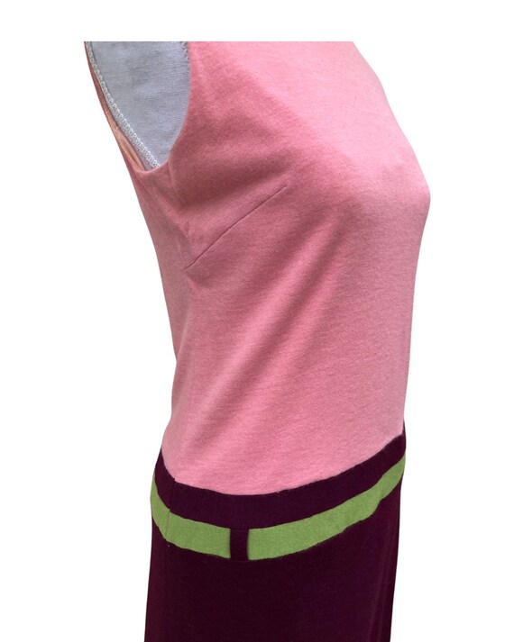 Mod Twiggy Color Block Dress. Size small 4/6 - image 3