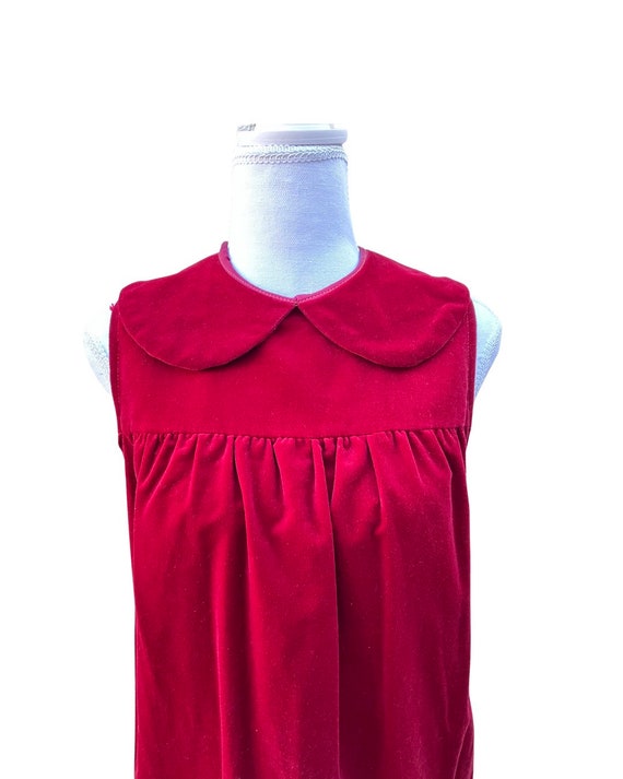 Lovely Crimson 60’s Vintage Bubble dress with Pet… - image 1