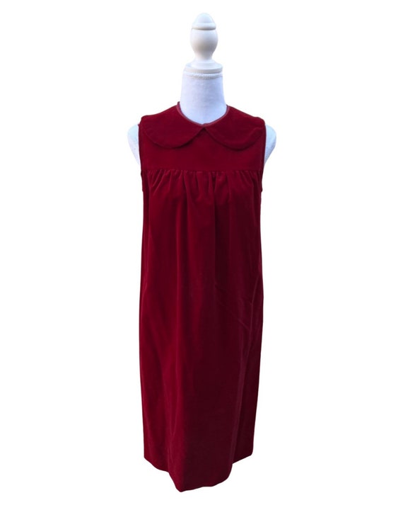 Lovely Crimson 60’s Vintage Bubble dress with Pet… - image 2