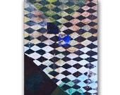 Original Art Large abstract contemporary painting multicolor  palette knife impasto fine art