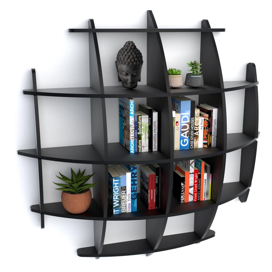 Modern Bookcase CNC Cutting File DXF - Etsy