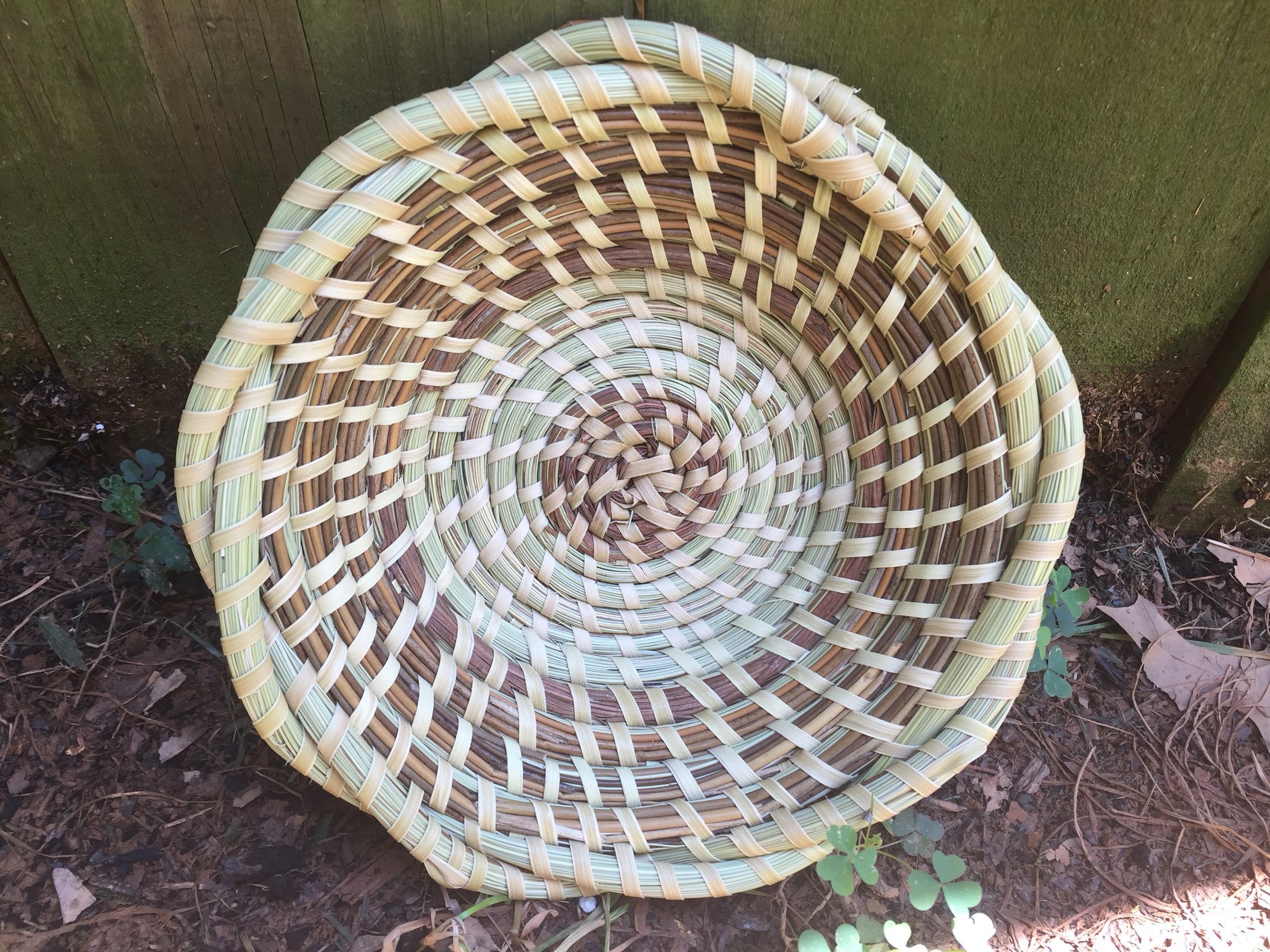Gullah Sweetgrass Round Basket Etsy