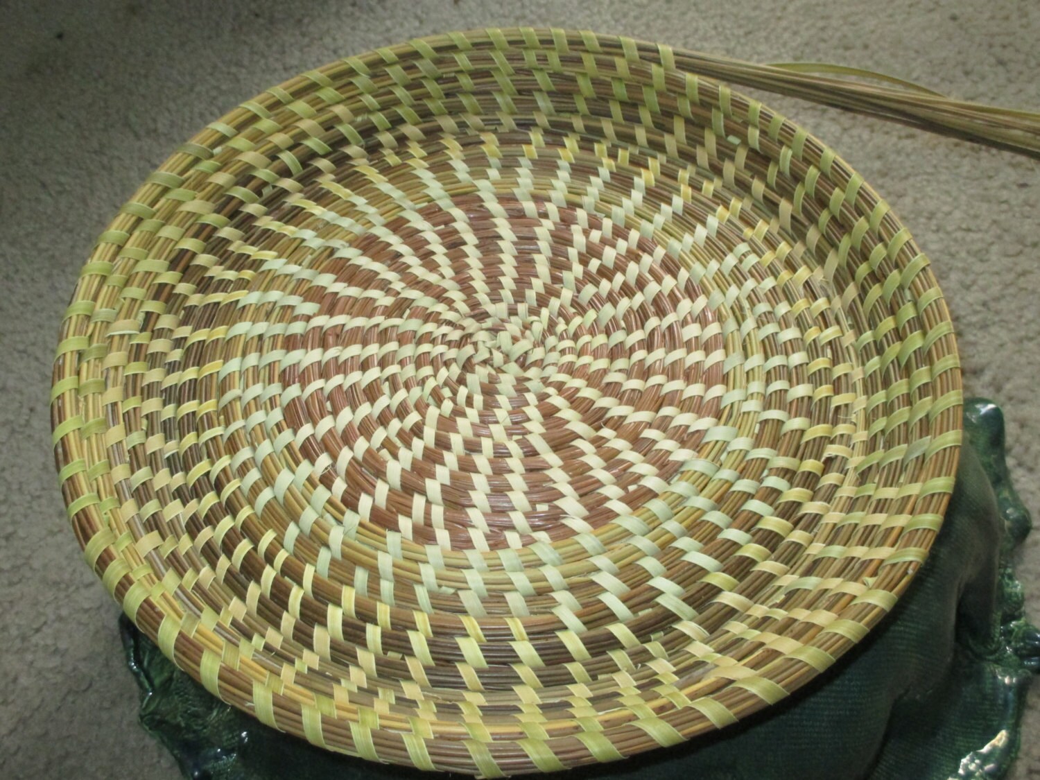 Sweetgrass Circle Fanner Basket Etsy