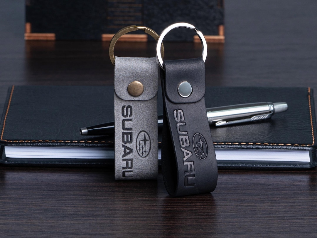 Subaru Leather Keyring Tcuisuy Car Genuine Leather Keychain Key