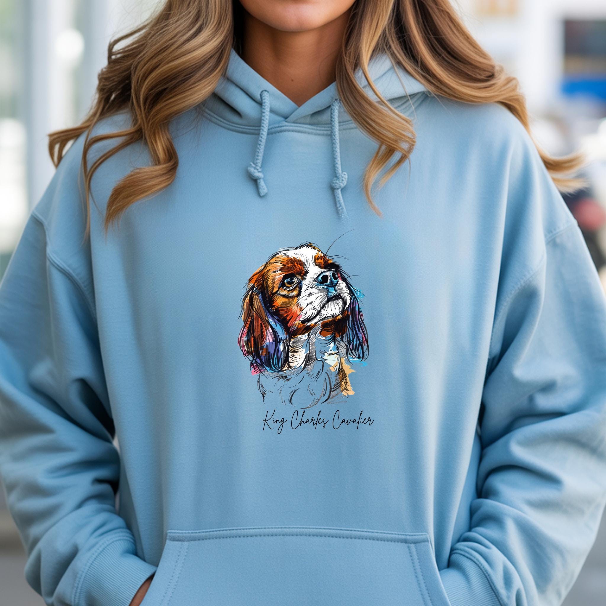 Personalized King Charles Cavalier Shirt | Watercolor Dog