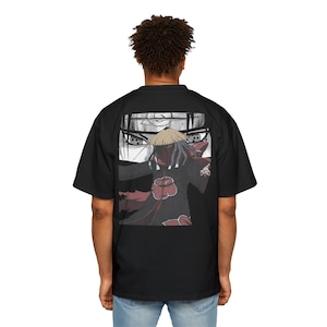 Naruto Itachi Oversized Tee – Akatsuki Anime Streetwear – Sharingan Uchiha – Unisex – Otaku Gift