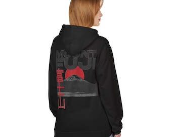 Mount Fuji Hoodie | Retro Japanese Streetwear with Kanji