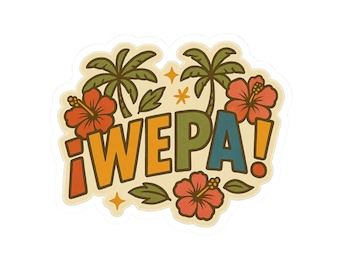 Wepa Boricua Sticker: Puerto Rican Pride