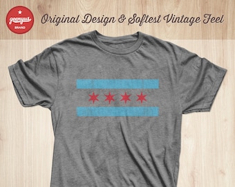 Chicago Flag Shirt | Chicago Shirt | Chicago Flag T-shirt | Chicago Gifts by Geenyus Brand | Chitown Clothing