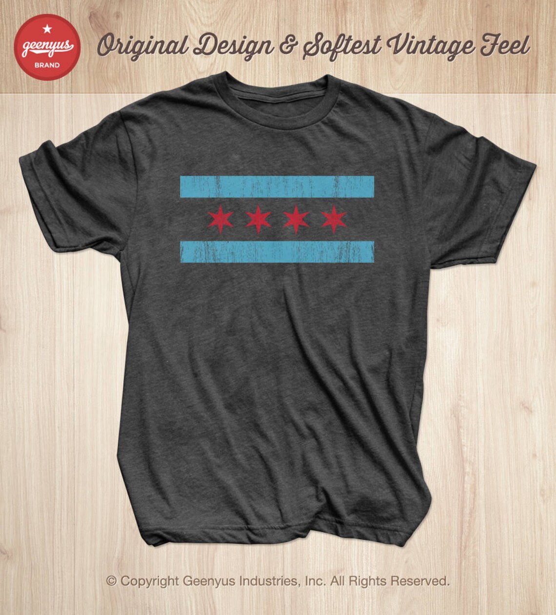 Chicago Flag Shirt Chicago Shirt Chicago Flag Tshirt Etsy