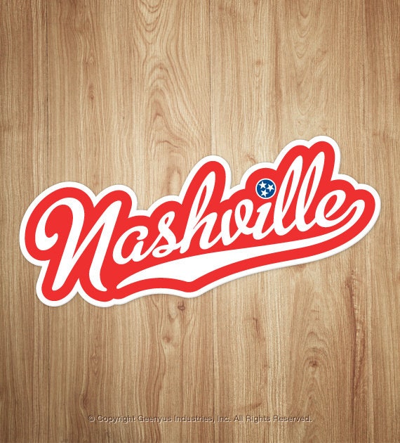 Nashville Sticker Nashville Decal Nashville Gifts Etsy