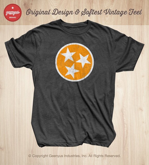 Tennessee Tristar Shirt, Tennessee State Flag Shirt Tennessee Tristar Shirt, Tennessee State Flag Shirt