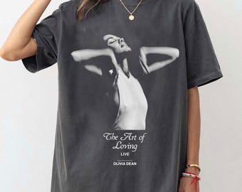 Comfort Colors Olivia Dean Merch The Art of Loving LIVE Tour 2025 Olivia Dean tee Olivia Dean shirt Olivia Dean gif Olivia Dean poster