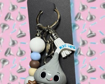 Hershey’s Kiss Keychain – Cute Chocolate Charm with Beaded Strap