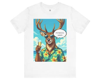 Cuckold Unisex Tee, 'I'm Here to Watch' Design