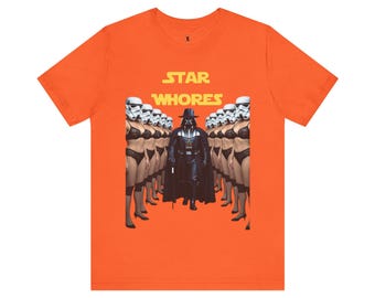 Star Whores Parody T-Shirt  Adult Humour Star Wars Tee