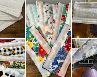 Handmade Reusable Wet Jet Swiffer / Power Mop / Shark / Bona Reusable Washable Mop Pads Cotton Terry Cloth - ECO Friendly
