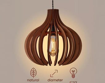 Contemporary pendant lighting, Rustic wooden chandelier, Modern wood pendant lamp, Scandinavian pendant lamp, Wooden pendant light
