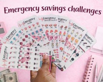 Emergency Savings Challenge Set | Cash Stuffing Budget Bundle