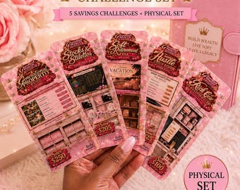 Physical Savings Challenge | Generational Property Fund | Cash Stuffing Challenge | Luxury Pink Budget Tracker