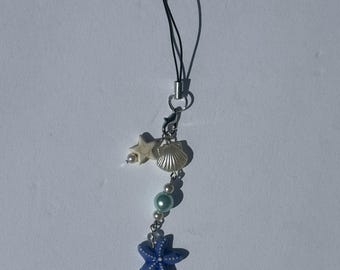 Starfish Dreams | Handmade Phone Charm – Ocean-Inspired Beaded Strap