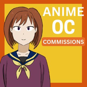 Custom Digital Anime OC Commission | High-Res Original Character Art