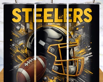 Football 20oz Skinny Tumbler Wrap PNG | Sports Sublimation Game Day Digital File