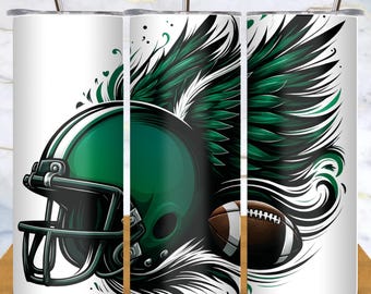 Football 20oz Skinny Tumbler Wrap PNG | Sports Sublimation Design | Game Day Digital Download