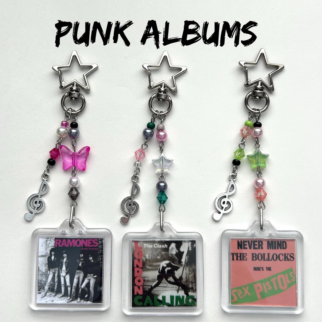 Embroidered Keychains Punk Punk Album Keychain - Etsy