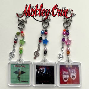 Rock Off Motley Crue Band Logo Schlüsselanhänger – Offiziell Lizenziert, Aus Zinklegierung, Schwarz Vernickelt