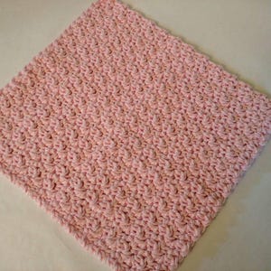 Dishcloth Set Crisp White Cotton Crochet 3 Pack Extra Large 9x9 image 7