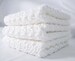 Dishcloth Set Crisp White Cotton Crochet - 3 Pack Extra Large 9x9 