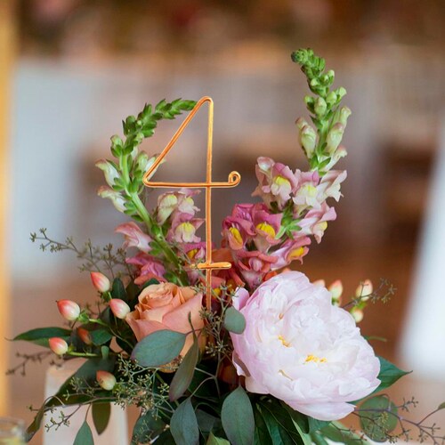 Wire Table Numbers Rustic Wedding Table Numbers Reception | Etsy