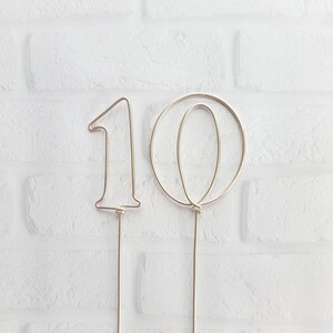 Retro Font Wire Table Numbers Rustic Elegant Wedding Centerpiece ...