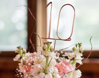 Wire Table Numbers - Rustic Wedding Table Numbers - Reception Table Numbers - Wedding Table Numbers - Wedding Decor - Reception Decor