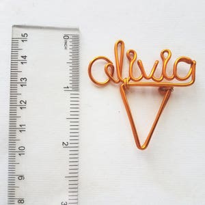 Wire Name Planner Clip Personalized Planner Marker Page Marker Custom Paper Clip Book Marker Planner Accessories Binder Clip image 2