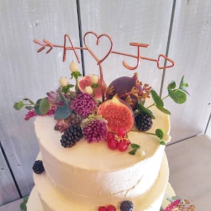 Herbst Cake Topper - Rustikaler Tortenstecker - Rustikaler Tortenstecker - Rustikaler Tortenstecker - Kupfer