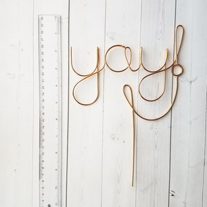 Yay Wire Cake Topper Rustic Chic Cake Topper Wire Cake Topper Wedding Cake Topper Rustic Chic Gold Cake Topper Engagement image 2