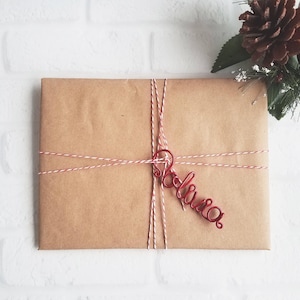 Wire Gift Tags - Rustic Gift Tags - Personalized Gift Tags - Custom Gift Tags - Gift Tags - Christmas Gift Tags - Holiday Gift Tags