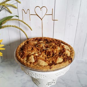 Rustykalna ozdoba na tort - Druciana ozdoba na tort - Strzałka i inicjały na tort - Niestandardowa ozdoba na tort - Rustykalny szyk - Imię na tort - Weselna ozdoba na tort
